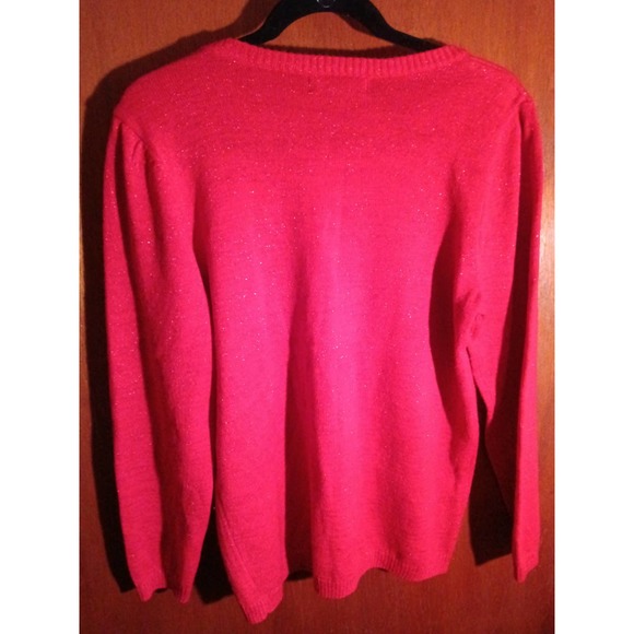 Red Christmas Weiner Doggy Sweater L - Picture 6 of 6